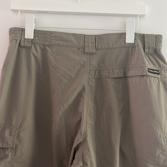 Columbia GRT Omni Dry Packable Convertible Lightweight Pants Shorts Green Large - Picture 5 of 8